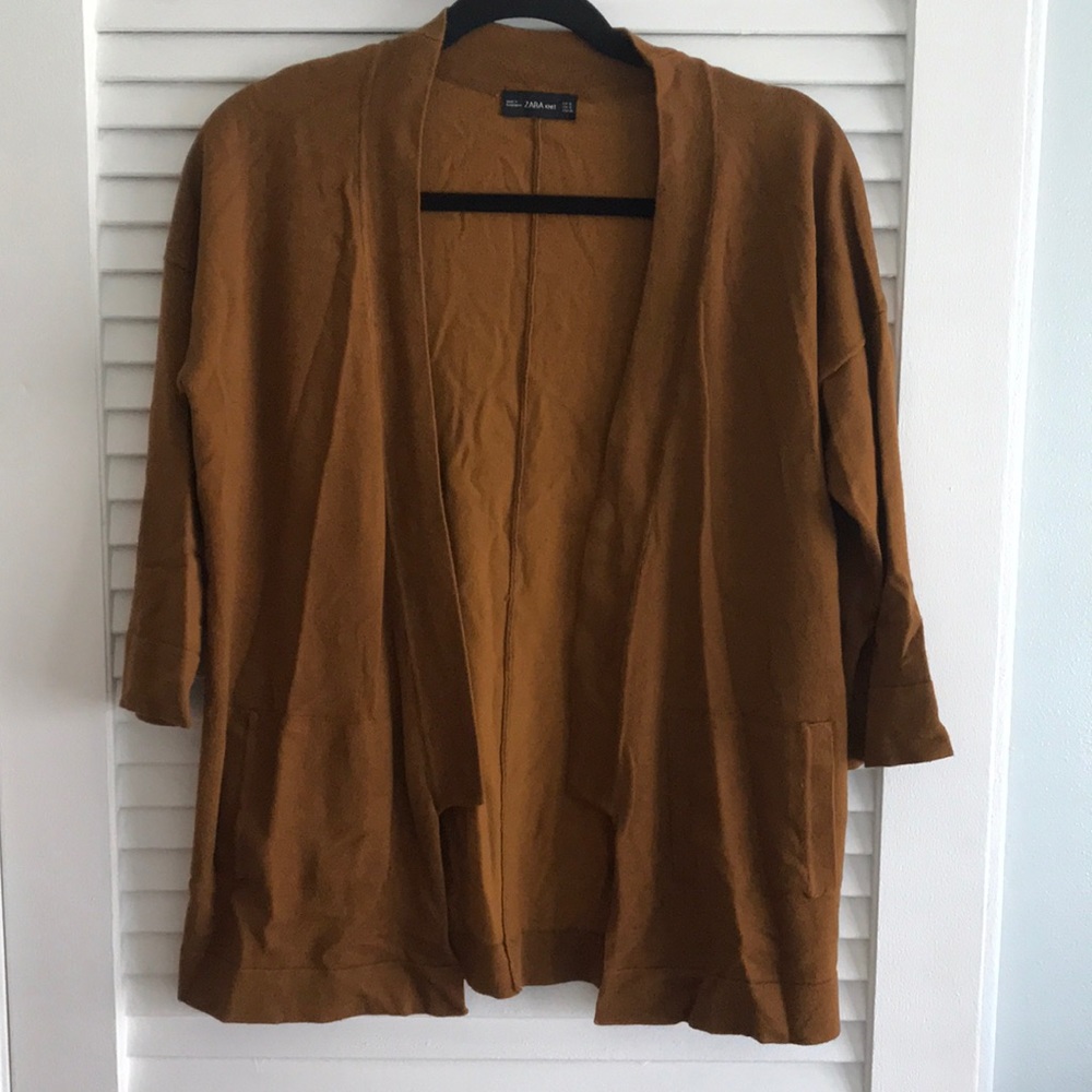 Zara knit open front cardigan.